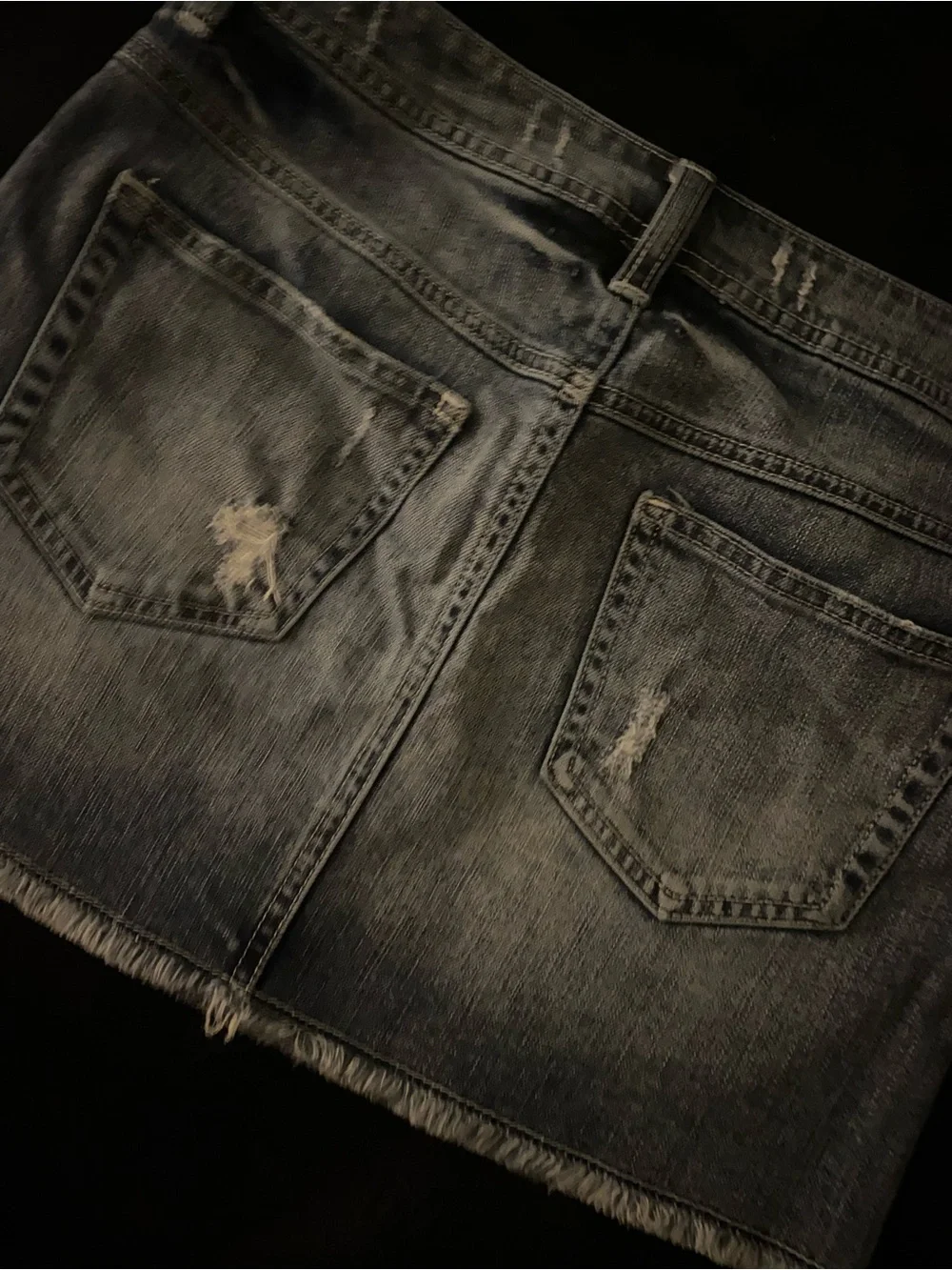 London Jean Blue Denim Mini Skirt